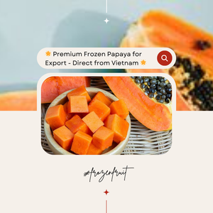 Papaye surgelée en vrac IQF de qualité supérieure en provenance du Vietnam, naturellement sucrée, marque KMI - Stockage à -18°C, emballage sous vide de 10 kg, prête à l'exportation - Product Image 6