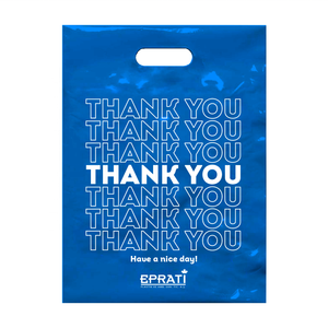 Bolsa de plástico con mango de troquelado reforzado de alta calidad MDPE de Turquía con precio de fábrica para ir de compras - Product Image 4