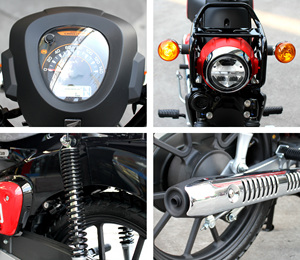 <span class=keywords><strong>Venta</strong></span> Caliente Motocicletas de 110cc de Gasolina, Estilo Retro con Chasis Curvo, Inyección Electrónica - Product Image 5