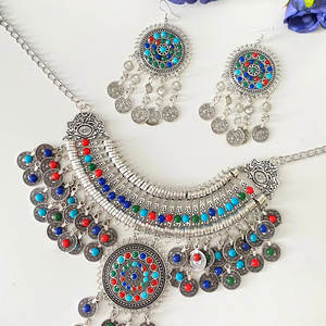 High Quality <b>Cheap</b> Price <b>Jewelry</b> Necklaces and Earrings <b>Sets</b> for Women's Wholesale Afghan Style <b>Jewelry</b> <b>Sets</b> - Product Image 5