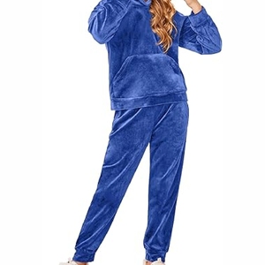 Nuevo chándal con capucha para mujer Patrón sólido Trajes de chándal estampados para mujer de alta venta - Product Image 6