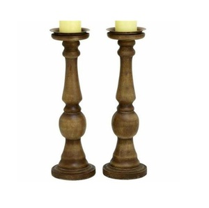 Support à bougies en bois de luxe, style classique, porte-bougie de mariage, présentoir de table exquis, fait main pour Noël - Product Image 4