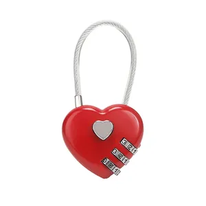 Lucchetto da Viaggio Personalizzato a Forma di Cuore Medea, Accessorio per Dispositivi Elettronici - Product Image 1