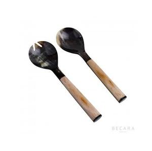 Cuchara de Cuerno de Búfalo/Vaca Ecológica de Calidad Superior, Cubertería Natural Pulida, la Mejor Calidad Hecha en India - Product Image 1