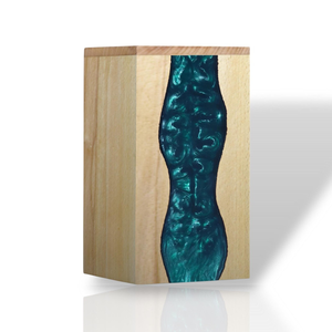 Handcrafted Beechwood Resin Urn <b>Box</b> Personalized Memorial <b>Keepsake</b> - Product Image 5