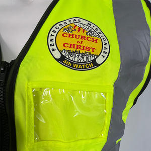 Unisex Atmungsaktive Polyester Warnweste mit Hoher Sichtbarkeit für Bau und Werbung, Reflektierende Weste mit Individuellem Logo für Supermarkt-Promotion und Freiwilligenarbeit - Product Image 5