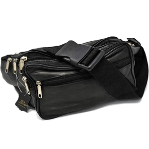 Sac banane en cuir à poches multiples pour femmes hommes vie quotidienne et voyage en plein air - Product Image 2