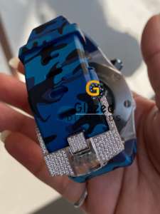 Sparkling Moissanite Vvs Clarity Round Brilliant Cut Diamond Iced Out Unique Designer Hip Hop Party Wear <b>Wrist</b> <b>Watch</b> for <b>Men</b> - Product Image 5