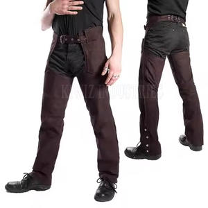 Pantalon en cuir pour hommes fabrication pakistanaise Logo imprimé personnalisé Pantalon en cuir gay en coton pour taille adulte - Product Image 1