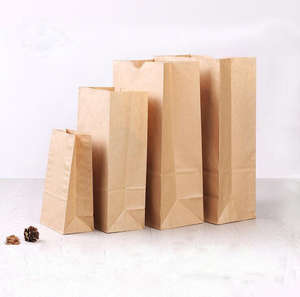 Bolsa de Papel Kraft con Logotipo Personalizado al por Mayor, Ecológica para Compras, Comida para Llevar, Palomitas de Maíz, Pan, Sushi - Product Image 1