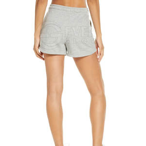 Pantalones cortos elásticos de botín de Color gris personalizados más cómodos para mujer superventas a la venta en línea - Product Image 3