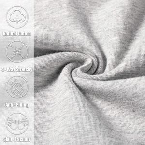 Nouveauté Pantalon pour homme en coton et polyester de haute qualité respirant à rayures courbes et droites de couleur grise avec bas ouvert - Product Image 5