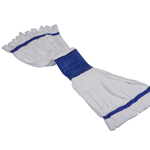 อุปกรณ์ทำความสะอาดท่อไมโครไฟเบอร์ไม้ถูพื้นเปียกสี่เหลี่ยมสีขาวขนาดเล็กสำหรับงานถูพื้นแบบพื้นฐาน - Product Image 4