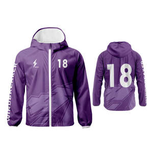 Coupe-vent coupe ajustée personnalisé OEM Vêtements d'entraînement de sport avec fermeture éclair Hauts de sport vierges unis pour hommes femmes Patchwork Nylon Sports - Product Image 4