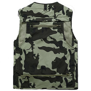 Gilet de sécurité réfléchissant de haute visibilité en tissu durable de qualité supérieure, design camouflage, gilet réfléchissant imperméable - Product Image 4