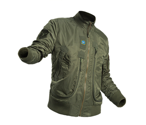 แจ็กเก็ตผู้ชายไซส์ใหญ่พิเศษแจ็คเก็ตบอมเบอร์สีดำสำหรับฤดูหนาว - Product Image 6