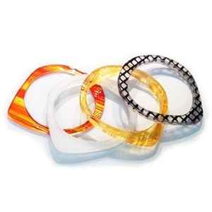 Brazalete Geométrico de Resina, Estilo Boho Vintage, Joyería de Diseño, Modelo de Regalo, Brazalete Irregular con Diseño de Ángel para Mujeres y Niñas - Product Image 2