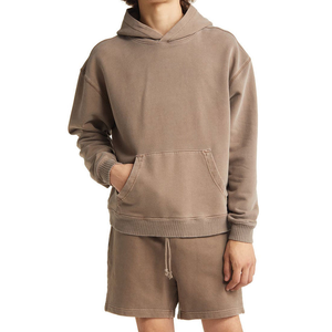 Custom Jogger Unisex Sweatsuits Cotton Suits 2 Piece <b>Set</b> Patchwork Screen Print Plain Baggy Tracksuit for Men Hoodie Short <b>Set</b> - Product Image 1
