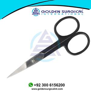 Tijeras Negras para Recortar la Barba, el Bigote, las Cutículas, las Uñas, el Cabello y las Patillas para Hombres, Tijeras Afiladas para Manicura - Product Image 3