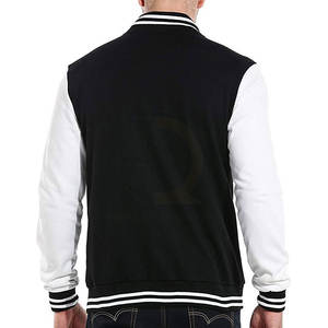 Chaqueta Letterman de Primera Calidad con Logotipo Personalizado para Hombre, Ropa de Moda con Cuello Alto, Mangas Largas y Logotipo Frontal en Tela de Lona - Product Image 2