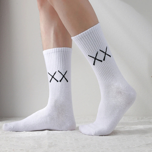 Calcetines de algodón para hombre, calcetines largos suaves y transpirables, calcetines blancos desodorantes de colores, calcetines para deportes al aire libre, calcetines de fútbol - Product Image 3