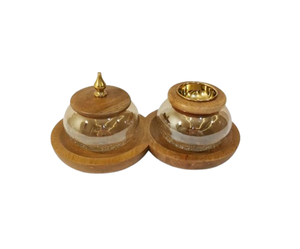 Quemador de Incienso Mubkhar Religioso de Ramadán y Eid, Base para Incienso Bakhoor, Decorativo, de Madera de Sándalo, Ecológico, de Cartón, para Interiores del Hogar - Product Image 1
