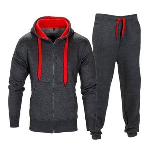 Chándales de invierno de alta calidad para hombre, patrón sólido ecológico de la mejor calidad, venta al por mayor, 100% poliéster, Polar, secado rápido, transpirable - Product Image 4
