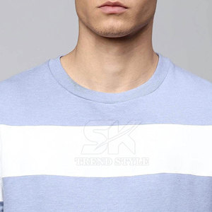 เสื้อสเวตเชิ้ตผ้าเรียบสีตัดต่อแฟชั่นสำหรับผู้ชาย สไตล์สตรีทแวร์ - Product Image 5