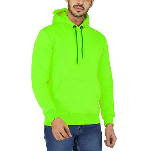 Ropa informal Sudadera con capucha fluorescente de manga larga para hombre superventas/Sudadera con capucha fluorescente ligera de algodón 100% hecha para hombre - Product Image 1