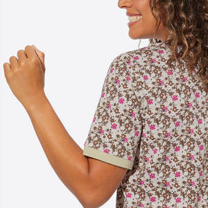 High Quality Lightweight Custom Women's for <b>Polo</b> <b>Shirt</b> Sublimation Print Design Casual Wear with Elegant Pattern - Product Image 6