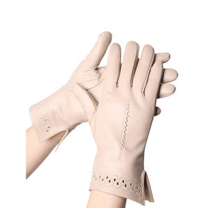 Gants en coton pour femmes, automne-hiver, chauds, doublés de polaire à double couche, épais, mignons, thermiques, coupe-vent, compatibles avec les écrans tactiles, pour le cyclisme - Product Image 2