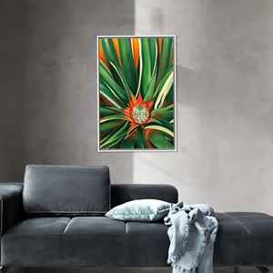 Georgia O'Keeffe <b>Canvas</b> Print - Floral Wall Art, Flower Decor, Famous Gift,White <b>Framed</b> - Product Image 1