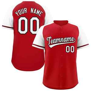 Venta al por mayor unisex cuello pico botón completo camisa logotipo personalizado transpirable equipo de béisbol uniforme de talla grande opción OEM sublimación - Product Image 5