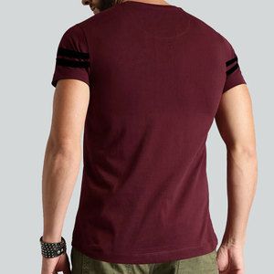 Camiseta de Hombre de Algodón 100% de Alta Calidad, Diseño Nuevo, Estilo Urbano, Talla Regular, Color Sólido, Estampada, Transpirable y Cómoda - Product Image 3
