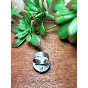 Anillo Ajustable Zachariah David con Dalia de Miel y Plata de Ley con Engaste de Ámbar para Regalo - Product Image 4