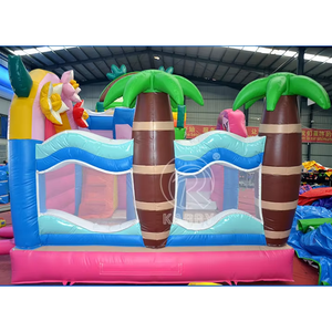 Outdoor PVC Kids Inflatable Jumping Castle Commercial Grade Children Bouncy Castle with Slide for Play <b>Entertainment</b> - Product Image 1