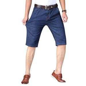 100% algodón hombres Slim Fit transpirable ligero verano Casual Streetwear clásico cómodo pantalones cortos de mezclilla - Product Image 3
