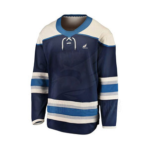 Jersey de Hockey sobre Hielo Personalizado al por Mayor, OEM, de Alta Calidad para Adultos, con Nombre de Equipo Impreso, Cómodo, Duradero, Liso - Product Image 2