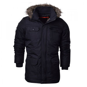 Vestes pour hommes Parka à capuche en fourrure lourde Manteau d'hiver rembourré Veste dernier style de vêtements pour hommes Veste parka durable et respirante - Product Image 5