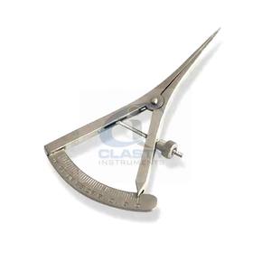 OFTÁLMICA QUIRÚRGICA DENTAL ACERO INOXIDABLE COLOR AZUL CASTROVIEJO PINZA 20MM PULIDO SIN PURGA CURVA RECTA APROBADO CE - Product Image 1