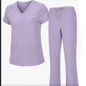 Mosaïque Impex unisexe imperméable Med Couture Stretch Scrub Sets V-Neck Scrubs Uniformes pour infirmières patients Uniformes d'hôpital - Product Image 1