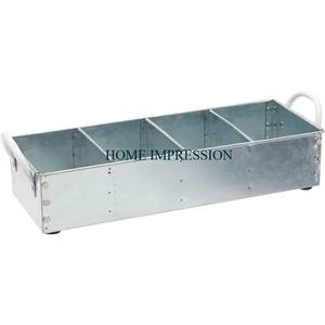 Plateau de sécurité alimentaire galvanisé de haute qualité standard vaisselle de restaurant et de maison plateau de service de nourriture et de salade pour l'utilisation de mariage - Product Image 1