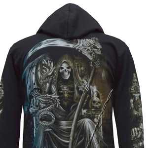 Pull à capuche surdimensionné de haute qualité pour hommes lourds saison d'hiver en coton personnalisé avec logo personnalisé approvisionnement ODM - Product Image 3