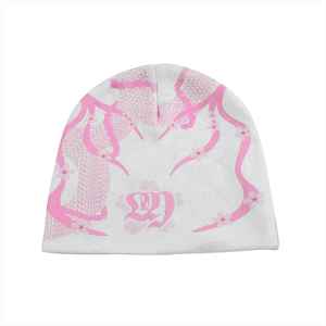 Warm cuff style custom beanie designed for outdoor walking <b>camping</b> winter sports and daily chilly weather comfort - Product Image 1