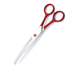 Tijera DE ASEO Acabado en espejo Hoja curva Animales Tijeras de corte de pelo Borde Romo Herramientas de corte de pelo para perros - Product Image 4