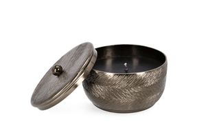 Bougie votive en aluminium noir de haute qualité 14x9,5h fabriquée en Inde pour Noël Nouvel An et Bars - Product Image 2