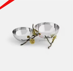 Bol à noix de haute qualité pour la cuisine 2024 Bol de service en métal fait main design - Product Image 2