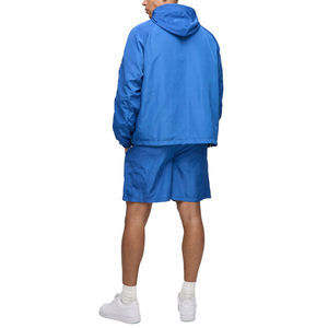 Custom Winter Embroidery Hooded Windbreaker <b>Jackets</b> with Half Zipper Waterproof & Windproof Unisex Wholesale - Product Image 2
