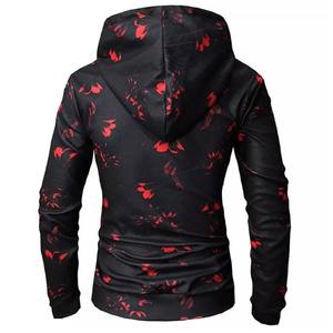 Sudadera con capucha de calidad superior personalizada 100% algodón con estampado de sublimación Sudadera con capucha para hombre de secado rápido de poliéster de manga larga - Product Image 2