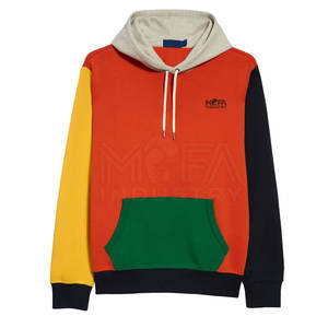 Sudaderas con capucha para hombre con logotipo personalizado a granel básicas sudaderas con capucha de mezcla de algodón con bolsillo frontal y Capucha con cordón - Product Image 1